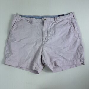 Polo Ralph Lauren Mens Chino Shorts Cotton Size 40 Pink Stretch Straight Fit